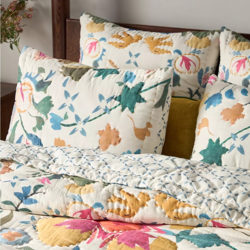 NWT | Standard (2) Sawyer Printed Cotton Voile Pillow Shams, Set of 2